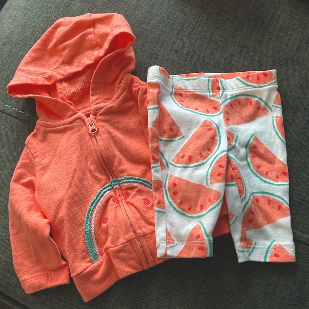 Watermelon Newborn Carter’s set